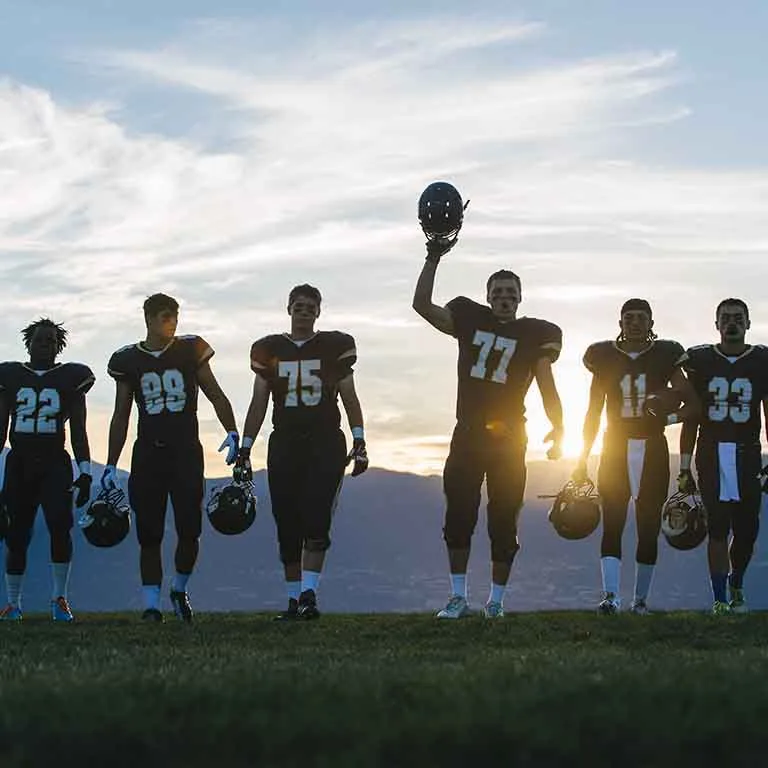 Jugadores de futbol americano