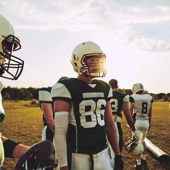 Jugadores de futbol americano